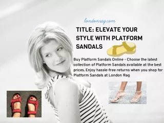 woman Platform Sandals  | Londonrag.com