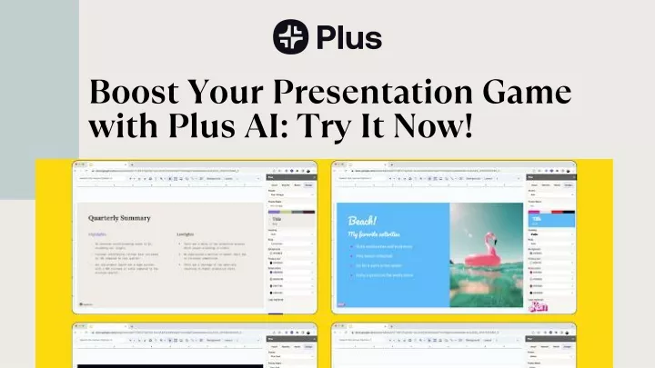 boost your presentation game with plus