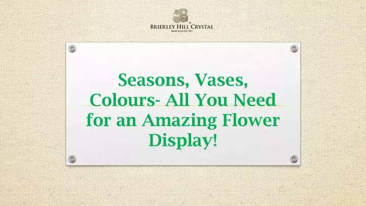 seasons vases colours all you need for an amazing flower display
