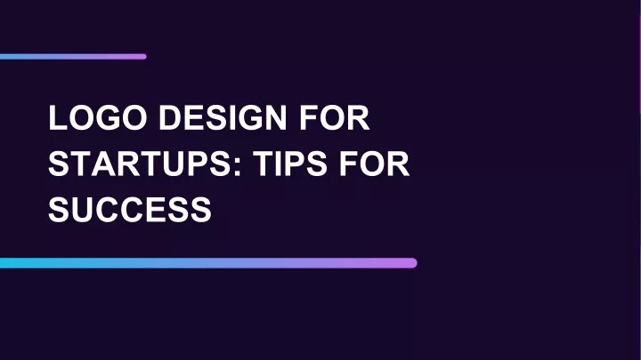 logo design for startups tips for success