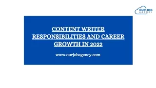 Content Writer Responsibilities and Career Growth in 2022