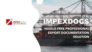 Hassle-Free Professional Export Documentation Solution