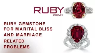 Ruby Gemstone For Marital Bliss And Marriage Related Problems