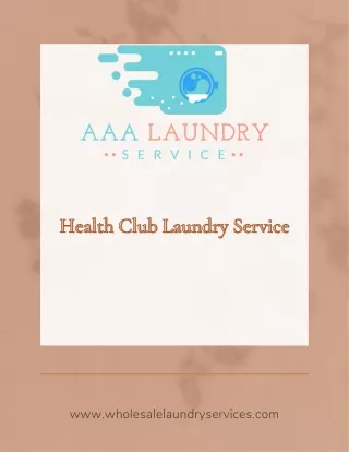 Elevate Hygiene Standards with Health Club Laundry