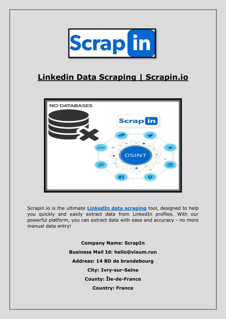 linkedin data scraping scrapin io