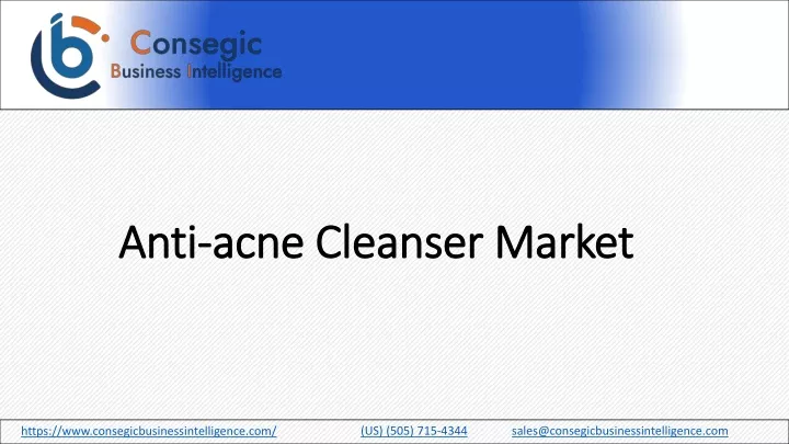 anti acne cleanser market