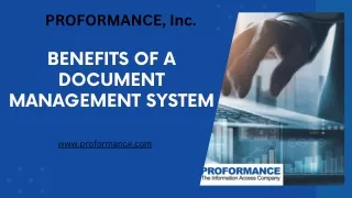 Benefits of a Document Management System