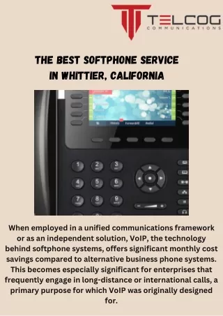 The Best Softphone Service in Whittier, California (1)