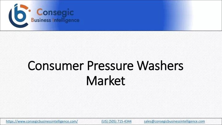 consumer pressure washers market