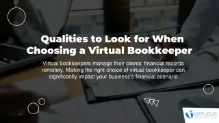 Selecting a Virtual Bookkeeper Key Qualities for Financial Success