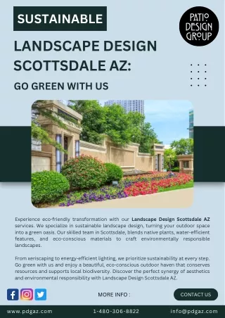 Sustainable Landscape Design Scottsdale AZ: Go Green with Us