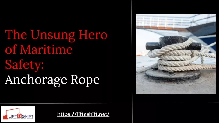 the unsung hero of maritime safety anchorage rope