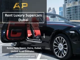 Rent Bentley in Dubai | Luxury Supercar Dubai