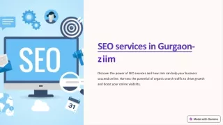 SEO services in Gurgaon-ziim