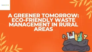 A Roadmap to Effective  Waste Management In Rural Areas