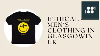 Elevate Your Style: Ethical Men's Clothing in Glasgow, UK by Weare1of100