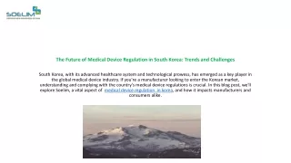 medical device regulation  in korea,