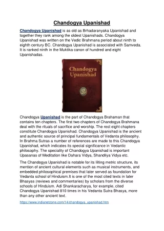 chandogya upanishad