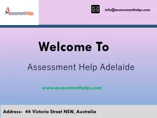 Assessment Help Adelaide
