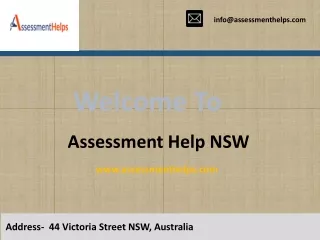 ASSESSMENT HELP NSW At Affordable Price
