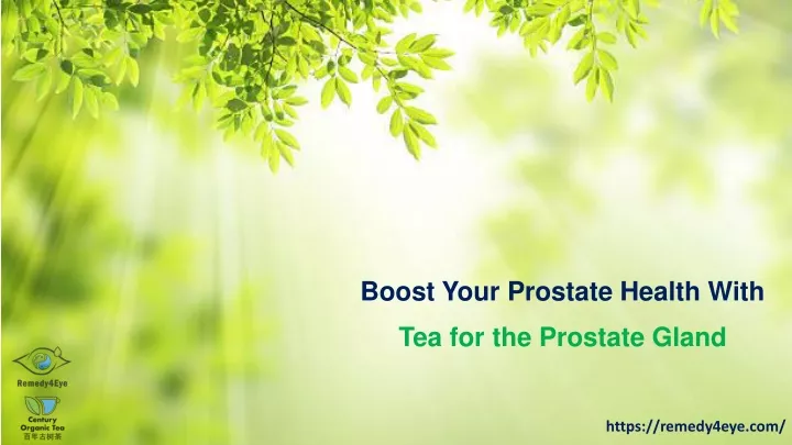 boost your prostate health with