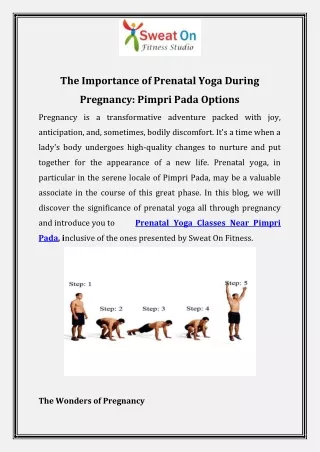 The Importance of Prenatal Yoga During Pregnancy  Pimpri Pada Options
