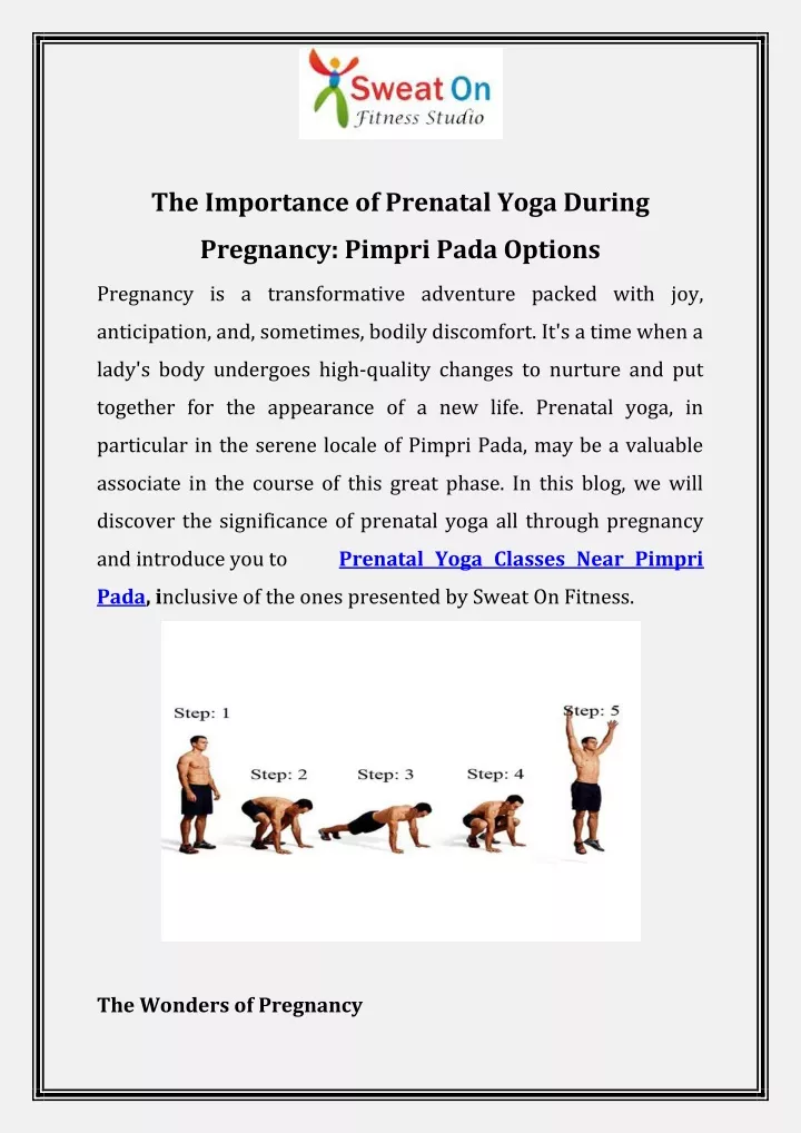 the importance of prenatal yoga during