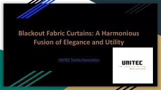 Blackout Fabric Curtains_ A Harmonious Fusion of Elegance and Utility
