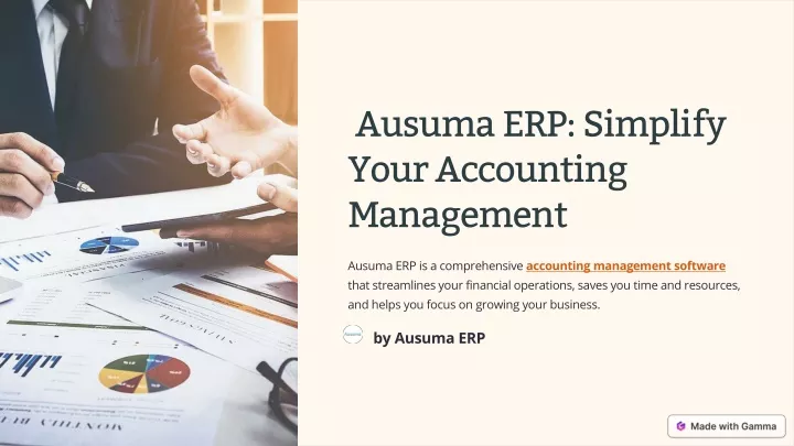 ausuma erp simplify your accounting management