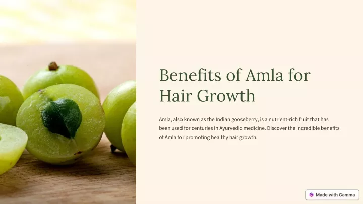 benefits of amla for hair growth
