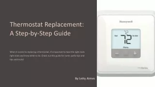 Thermostat Replacement in Friendswood