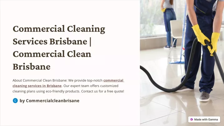 commercial cleaning services brisbane commercial