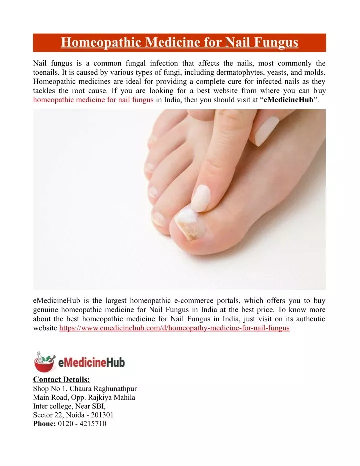 homeopathic medicine for nail fungus