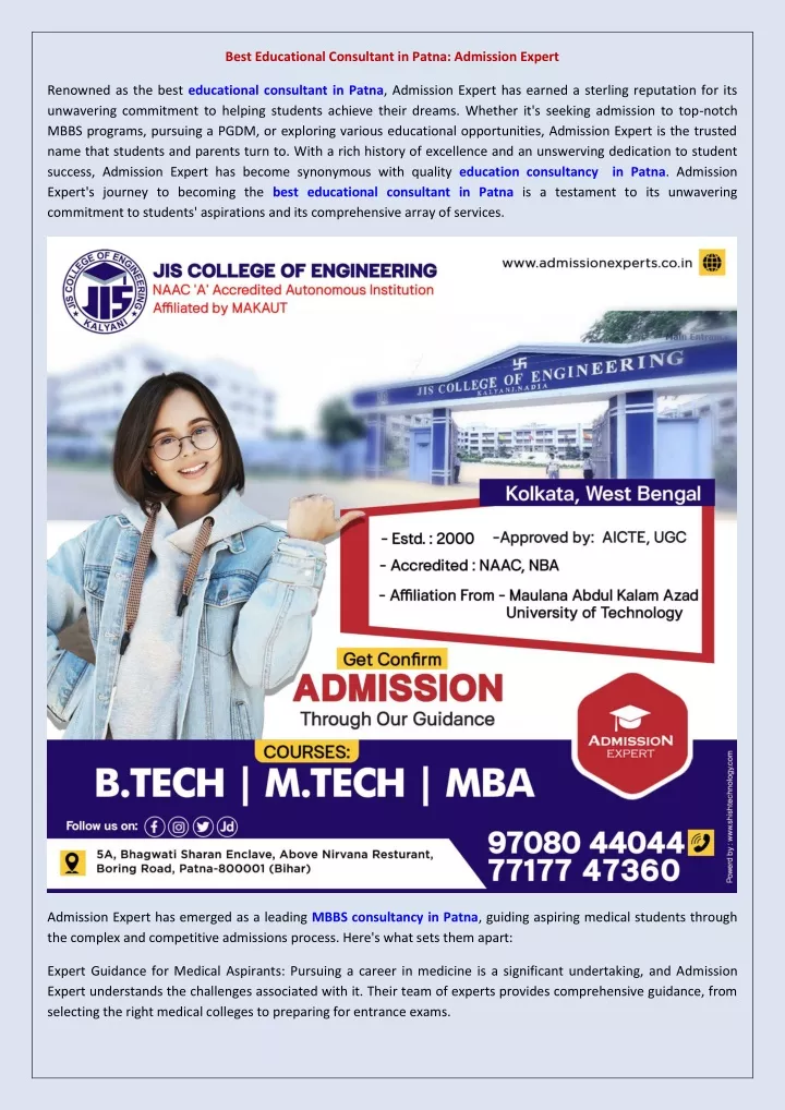 best educational consultant in patna admission