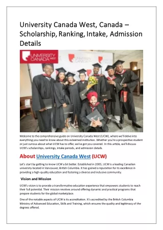 University Canada West