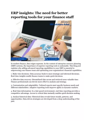 erp insights the need for better reporting tools