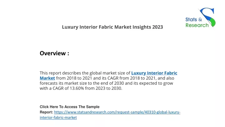 luxury interior fabric market insights 2023