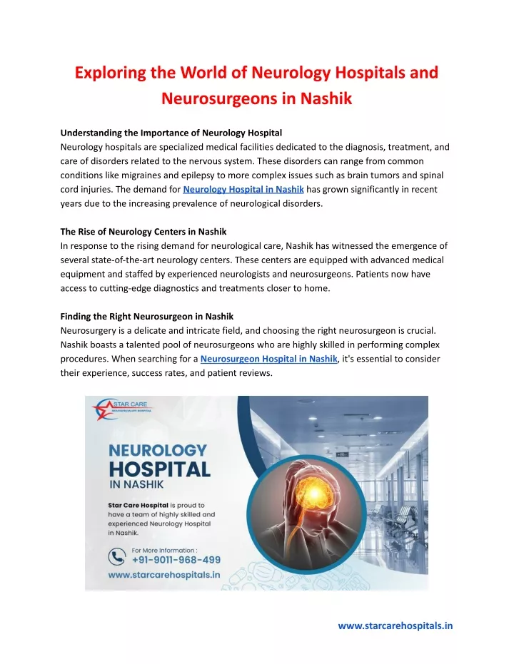 exploring the world of neurology hospitals