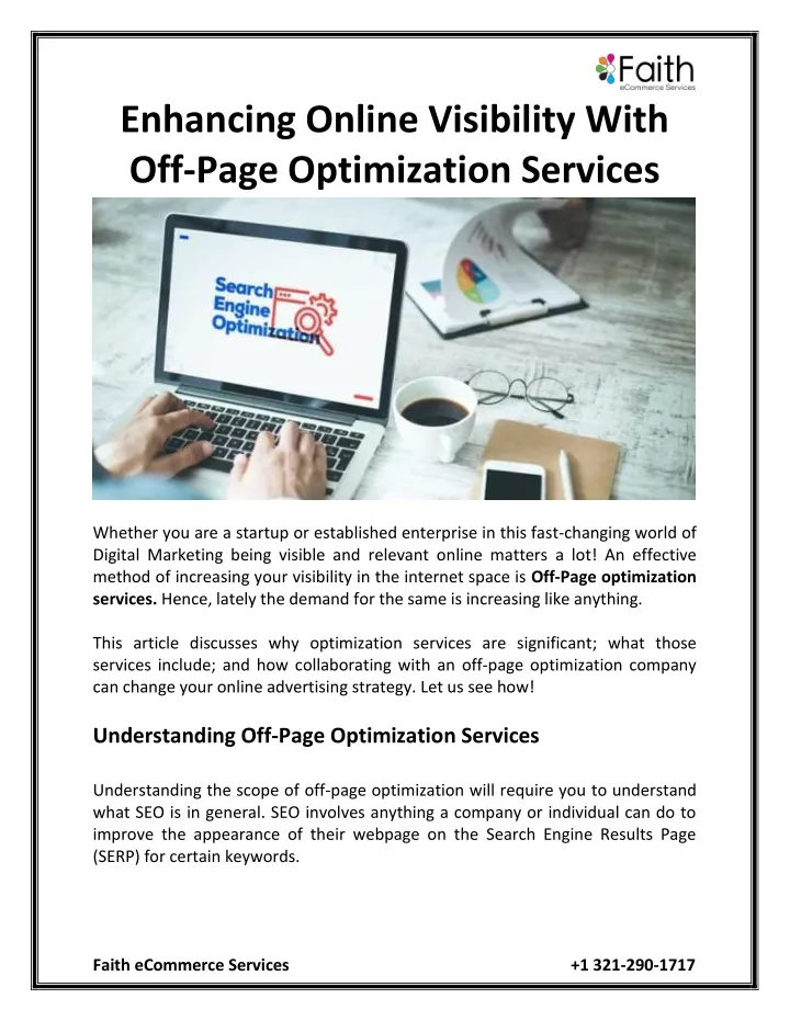 enhancing online visibility with off page