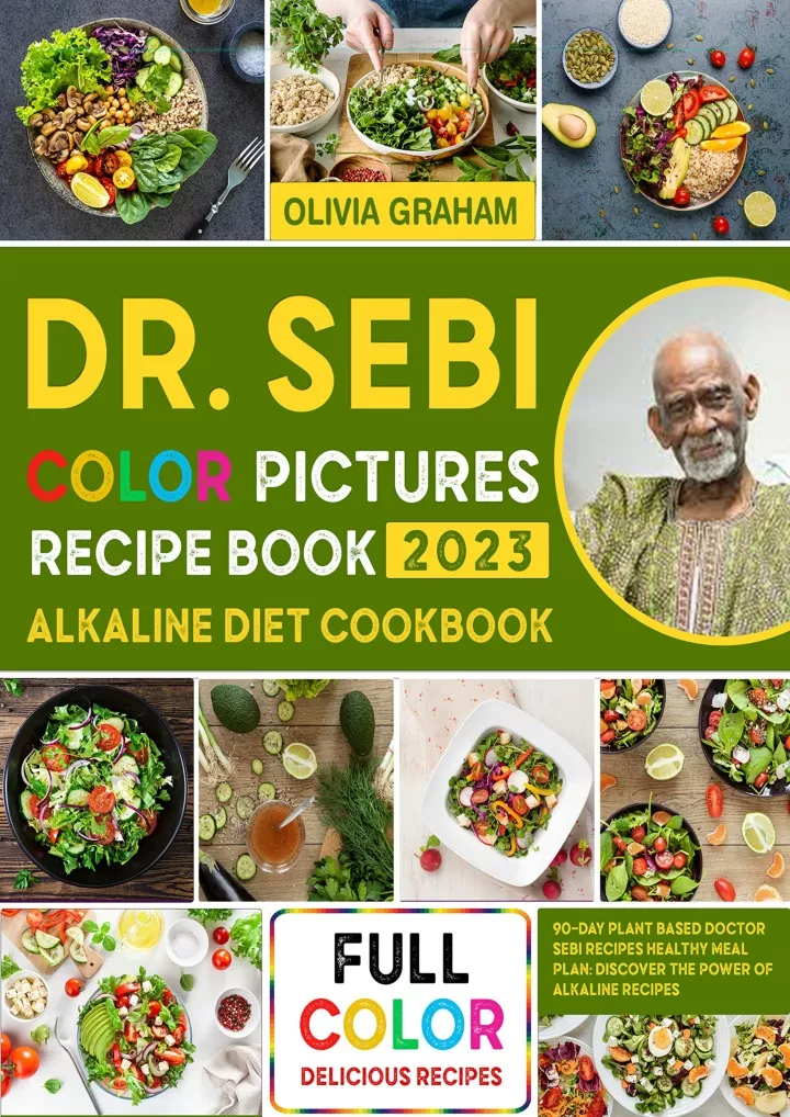 dr sebi alkaline diet cookbook 2023 color