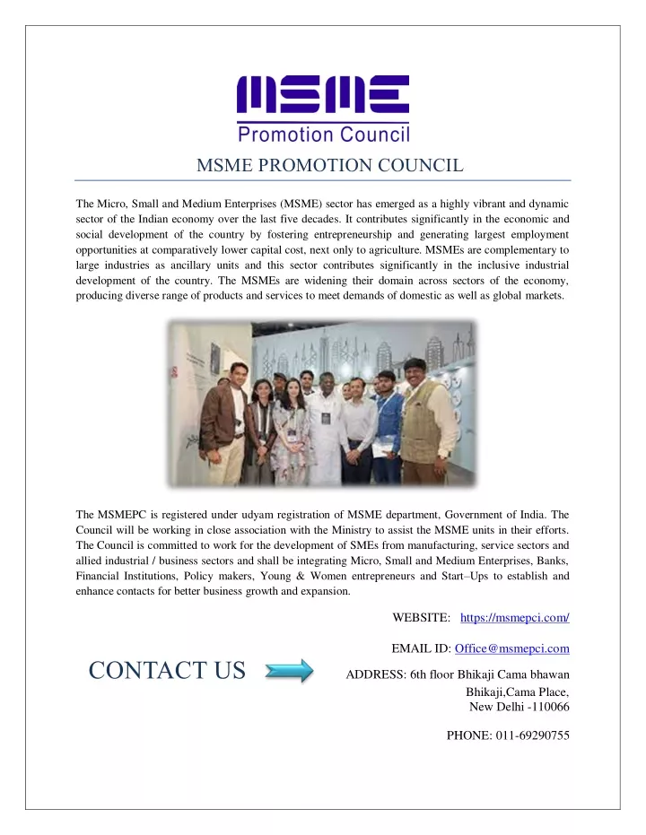 msme promotion council