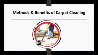 Methods & Benefits of Carpet Cleaning - Urban Care