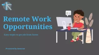 Remote Work Opportunities - Kemecon