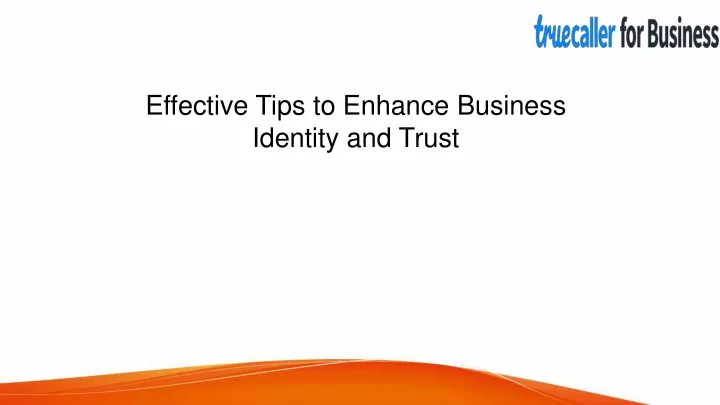 effective tips to enhance business identity