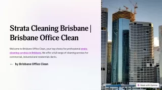 Premium Strata Cleaning Services in Brisbane