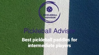 best pickleball paddles for intermediate players