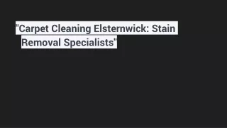 _Carpet Cleaning Elsternwick_ Stain Removal Specialists_