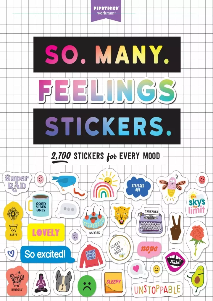 so many feelings stickers 2 700 stickers