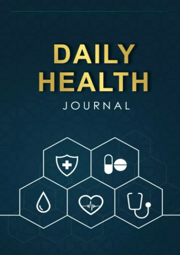 daily health journal full health diary