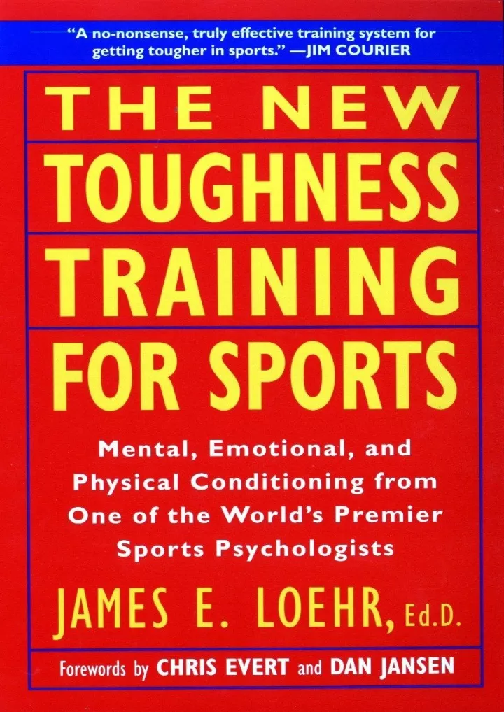 the new toughness training for sports mental